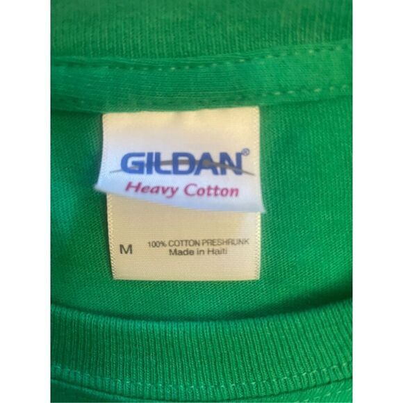 Lucky Shamrock Green Gildan 100% Pre-Shrunk Cotton T-Shirt Size M - Picture 8 of 8